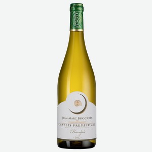 Вино Chablis Premier Cru Beauregard, Jean-Marc Brocard (Domaine Sainte-Claire), 2022, 0.75 л