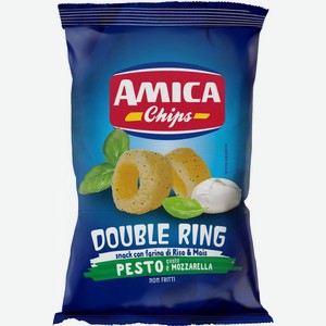 Бакалея Амика Чипс, Двойные Кольца Песто и Моццарелла,