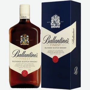 Виски Ballantine s Finest 3 года 40%, 750мл в подарочной коробке