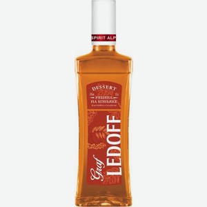 Настойка Graf Ledoff Dessert Ryabina na Konyake сладкая 24%, 500мл