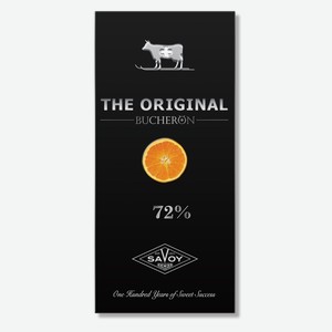 Шоколад BUCHERON THE ORIGINAL горький шоколад с кусочками апельсина 90г