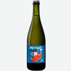 Вино игристое Denisov Winery ПЕТНАТ «Рислинг» 2022 0.75 л