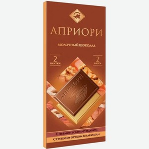 Шоколад Верность Качеству,  Априори  Ассорти Фундук-Грецкий Орех,
