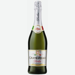Вино игристое Grand Reale Dolce белое сладкое 9,5%, 0.75 л 
