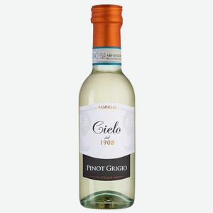 Вино Pinot Grigio, Cielo, 2022, 0.187 л, 0.187 л