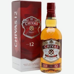 Виски Chivas Regal в подарочной упаковке 0.75л