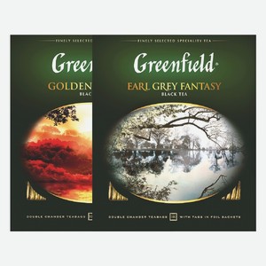 Чай Greenfield Golden Ceylon, Earl Grey Fantasy 100 пакетиков