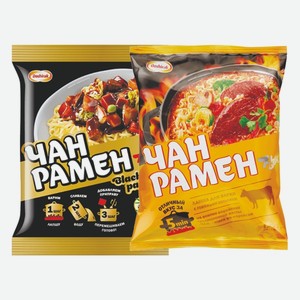 Лапша б/п Чан Рамён Black Pasta, традиционная лапша с приправами Доширак 120 г