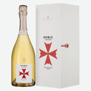 Шампанское Noble Champagne Blanc de Blancs Brut в подарочной упаковке 0.75 л