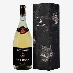 Вино Gavi dei Gavi (Etichetta Nera) в подарочной упаковке 1.5 л