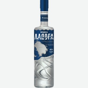 Водка Ладога, 40%, 0.5л, Россия