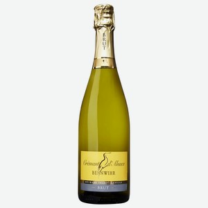 Игристое Креман д’Эльзас Бенвир, белое брют, 12.5%, 0.75л, Франция