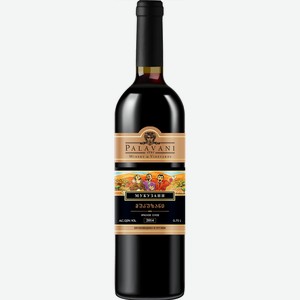 Вино Палавани Мукузани, красное сухое, 12%, 0.75л, Грузия