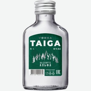 Водка  Тайга , 100 мл