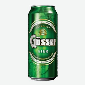 Пиво «ГЁССЕР» светлое ж/б 4,7% 0,43л