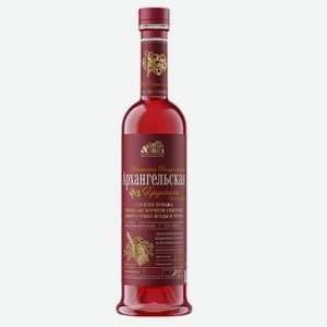 Настойка полусладкая  Архангельская Северная Брусника Ручного Сбора  0,5л 21%