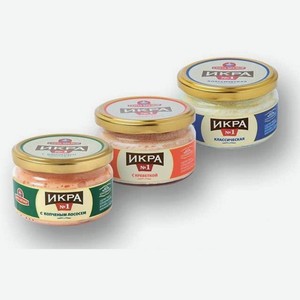 Икра мойвы в ассормт Санта Бремор 180г