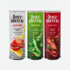 Чипсы Just Brutal 100г туба в ассортименте