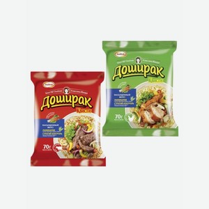 Лапша б/п Доширак Квисти со вкусом говядины/курицы пакет 70гр