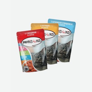 Корм MORIS KIS для кошек 85г в ассортименте