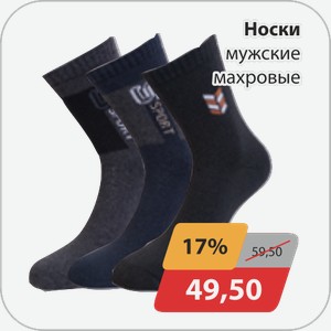 Носки мужские махровые