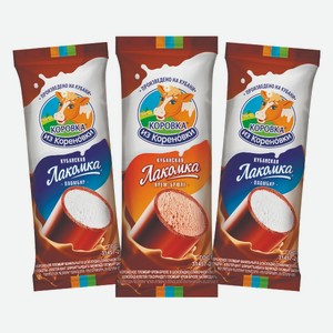 Мороженое Лакомка Кубанская пломбир, крем-брюле Коровка из Кореновки 90 г
