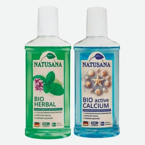 Ополаскиватель для рта Natusana Bio active Calcium, Bio Herbal 250 мл