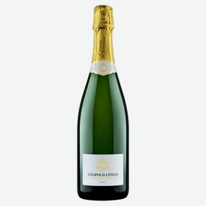Креман де Бордо Леопольд Леман AOC BORDEAUX Вино Игристое Белое Брют 0.75л