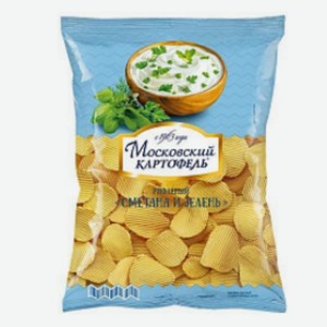 Картофель рифл.  Московский  сметана и зелень 150г Россия
