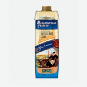 Вино АМ  Монастырская Трапеза  белое п/сл. 10-12% 1л Призма т/п Россия