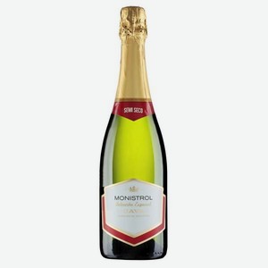 Кава Монистрол DO Cava Вино Игристое Белое Полусухое 0.75л