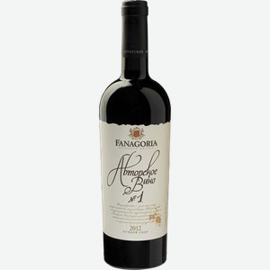 Вино Fanagoria Avtorskoe Vino №1 красное сухое 0.75л