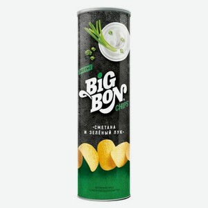 Чипсы Биг Бон Сметана и зеленый лук 130гр