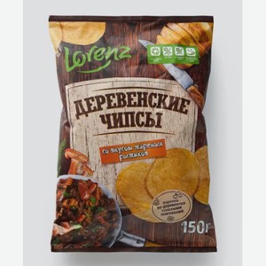 Чипсы картофельные  Деревенские чипсы  со вкусом жареных рыжиков 150 г