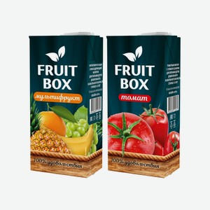 Напиток сокосод. FRUIT BOX мультифрукт, Яблоко, Томатный от 3х лет 0,93л