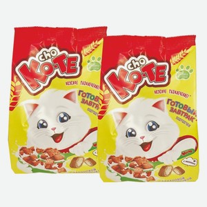 Подушечки CHO KO-TE с банановой начинкой, с какао и молоком 250 г