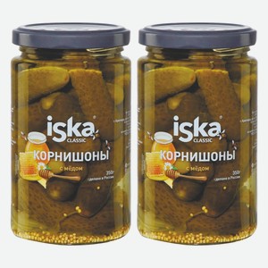 Огурцы корнишоны с медом Iska 350 г