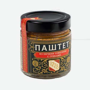 Паштет из печени говядины с грибами Gastronomia 170г л