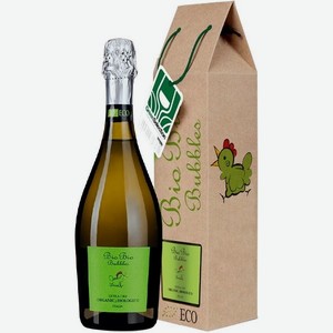 Вино  Био Био  Бабблс, в подарочной коробке, 750 мл, Игристое-белое, Сухое