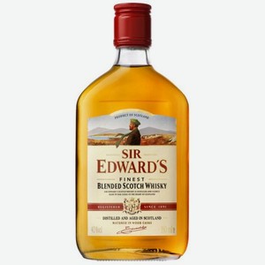 Виски СЭР ЭДВАРДС Scotch Blended 0.35л