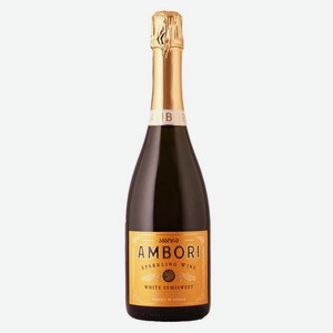 Игристое вино Бадагони Полусладкое Амбори 0.75л