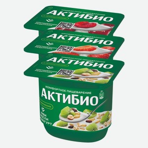 Йогурт, биойогурт АктиБио в ассортименте 2,9-3,5% 130 г