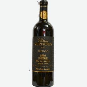 Вино Chateau Vernous Medoc Cru Bourgeois красное сухое 0.75л.
