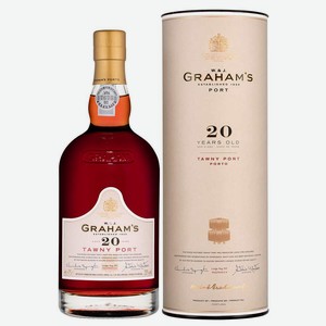 Портвейн Graham`s 20 Year Old Tawny Port в подарочной упаковке, 0.75 л