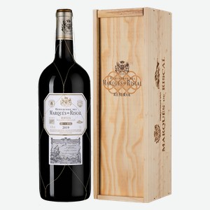 Вино Marques de Riscal Reserva в подарочной упаковке, 2019, 1.5 л, 1.5 л