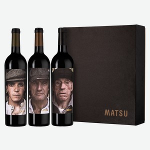 Вино в подарочном наборе Matsu: El Picaro, El Recio, El Viejo, 0.75 л