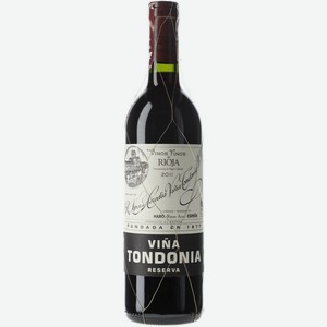 Вино  Винья Тондония  Ресерва, 2011, 2011, 750 мл, Красное, Сухое