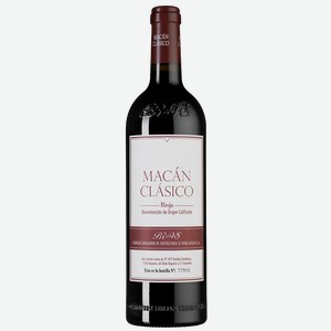 Вино Macan Clasico, Bodegas Benjamin de Rothschild & Vega Sicilia, 2020, 0.75 л