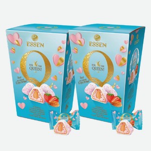 Конфеты Q миндаль, кокос, клубника Эссен 150 г