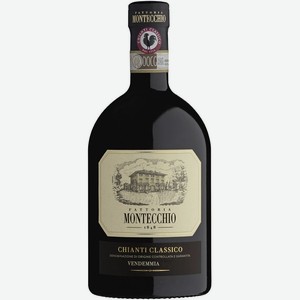 Вино Фаттория Монтеккьо,  Примум  Кьянти Классико, 750 мл, Красное, Сухое
